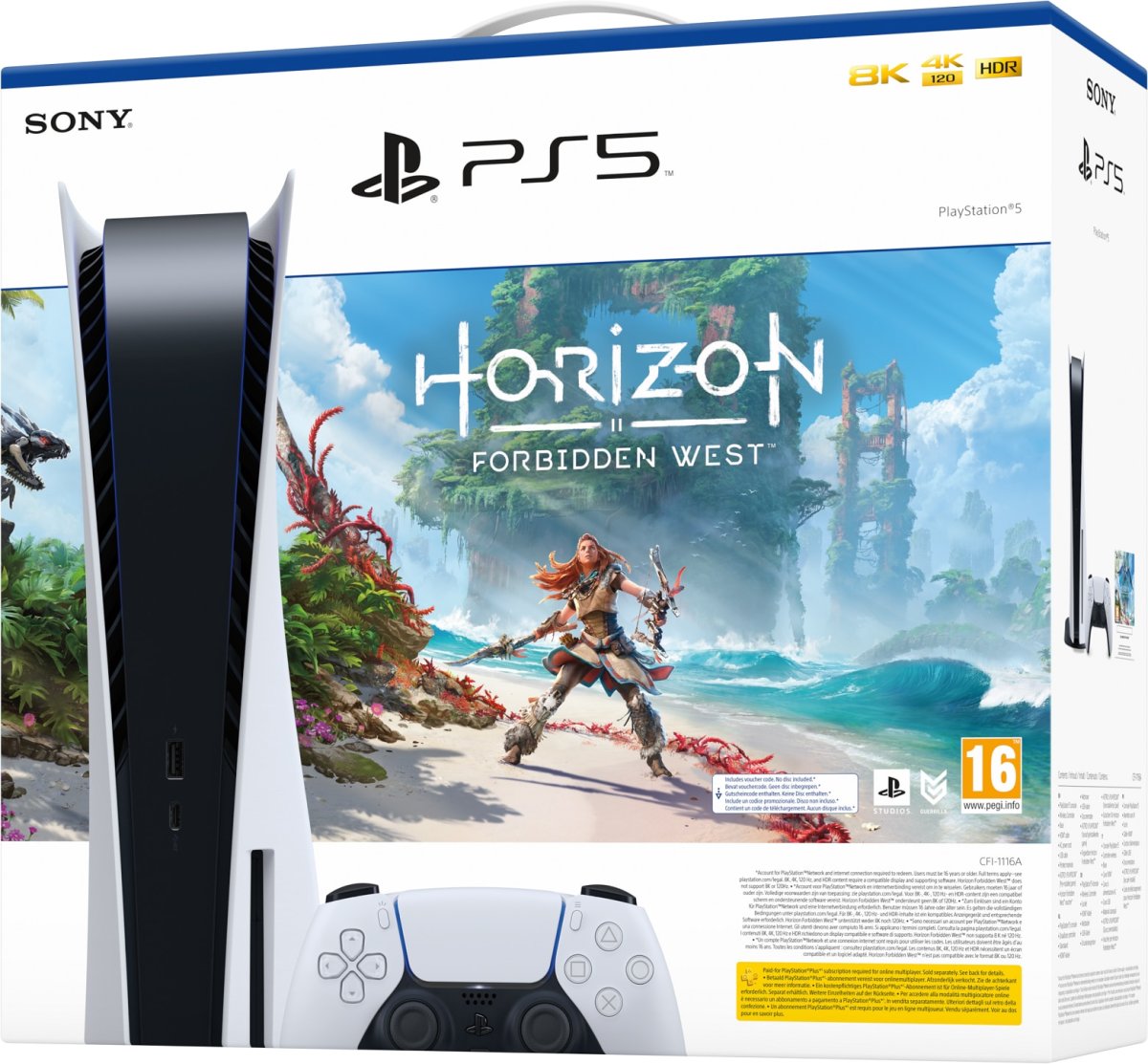 картинка Игровая приставка Sony PlayStation 5 825 Гб с дисководом + Игра Horizon: Forbidden West от магазина Технолав
