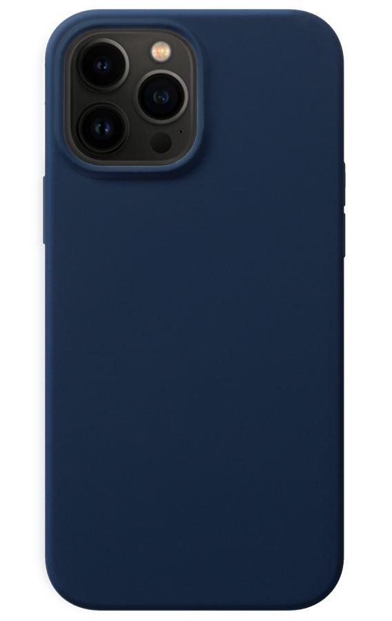 картинка Чехол Liquid Silicone Pro для Apple iPhone 13 Pro Max (синий графит) от магазина Технолав