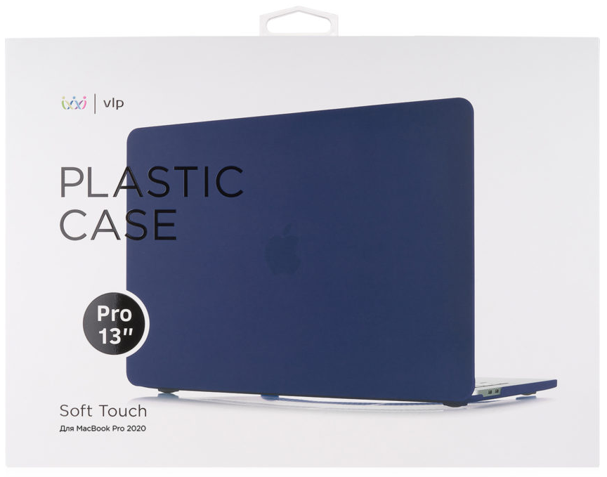 картинка Чехол защитный «vlp» Plastic Case для MacBook Pro 13” 2020 темно-синий от магазина Технолав