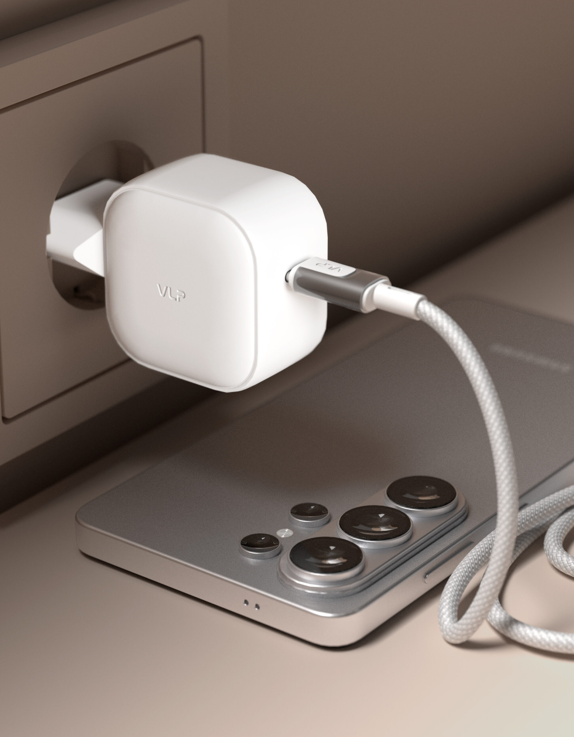 картинка Сетевое зарядное устройство VLP G-Charge 60Вт USB-C, белый от магазина Технолав
