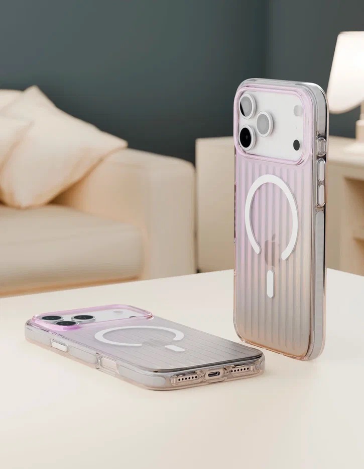 картинка Чехол защитный VLP Pulse Case с MagSafe для iPhone 17 Pro Max, перламутровый от магазина Технолав