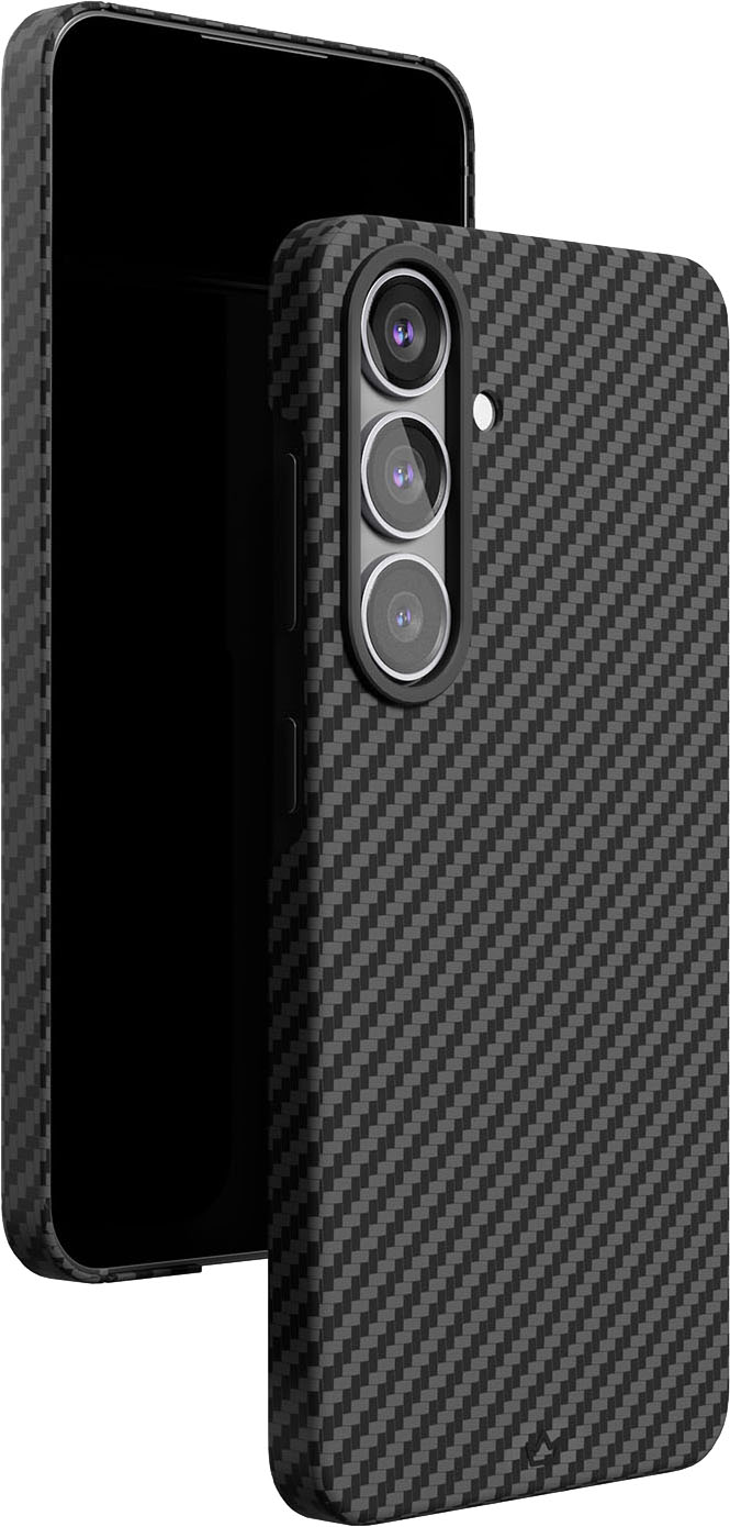 картинка Чехол защитный VLP Kevlar Case с MagSafe для Samsung S25, черный от магазина Технолав