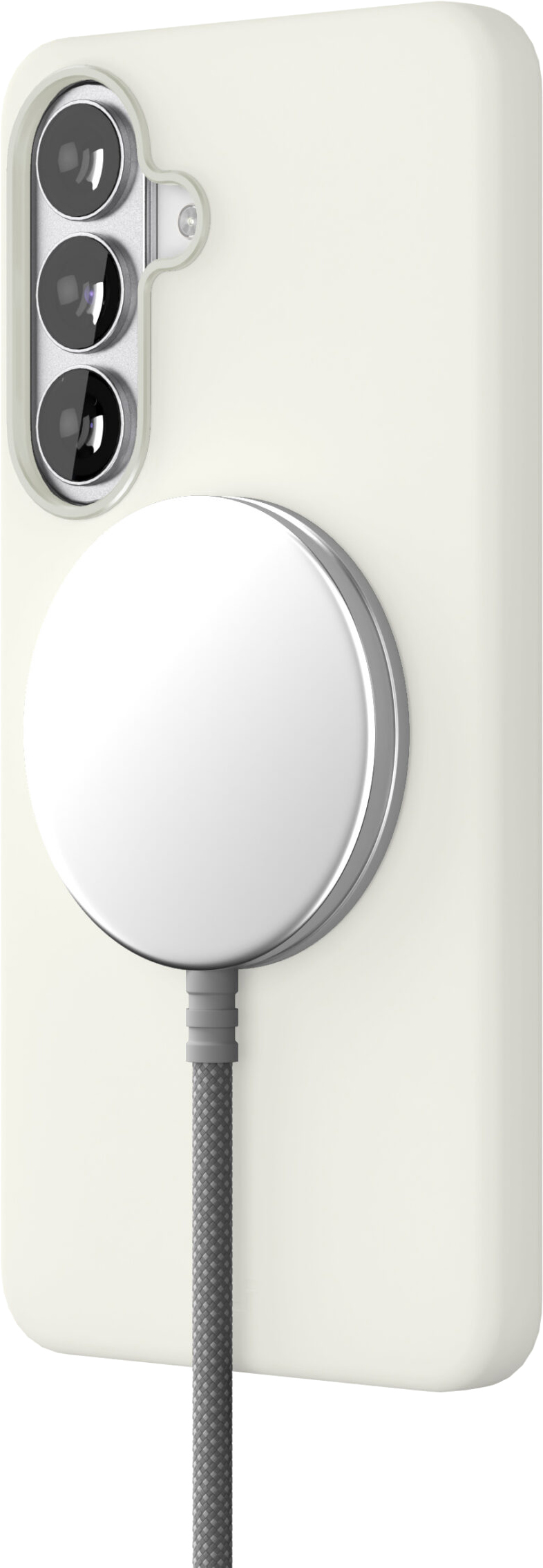 картинка Чехол защитный VLP Aster Pro Case с MagSafe для Samsung Galaxy S26+, белый от магазина Технолав