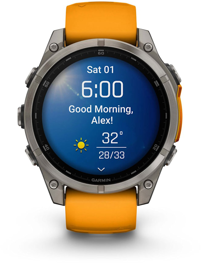 картинка Смарт-часы Garmin Fenix 8 47mm AMOLED Sapphire Graphite DLC Titanium Spark Orange Silicone (010-02904-19) от магазина Технолав