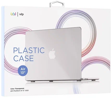 картинка Чехол защитный «vlp» Plastic Case для MacBook M2 Air 13" 2022 прозрачный от магазина Технолав