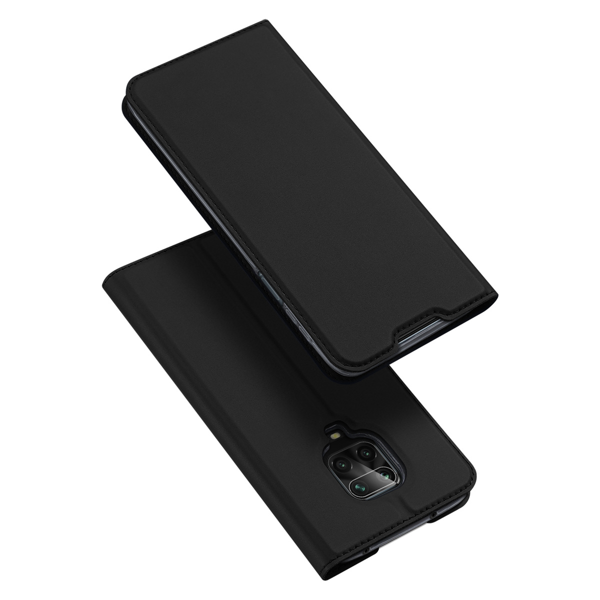 картинка Чехол-книжка для Xiaomi Redmi Note 9 Pro/Note 9S (черный) от магазина Технолав