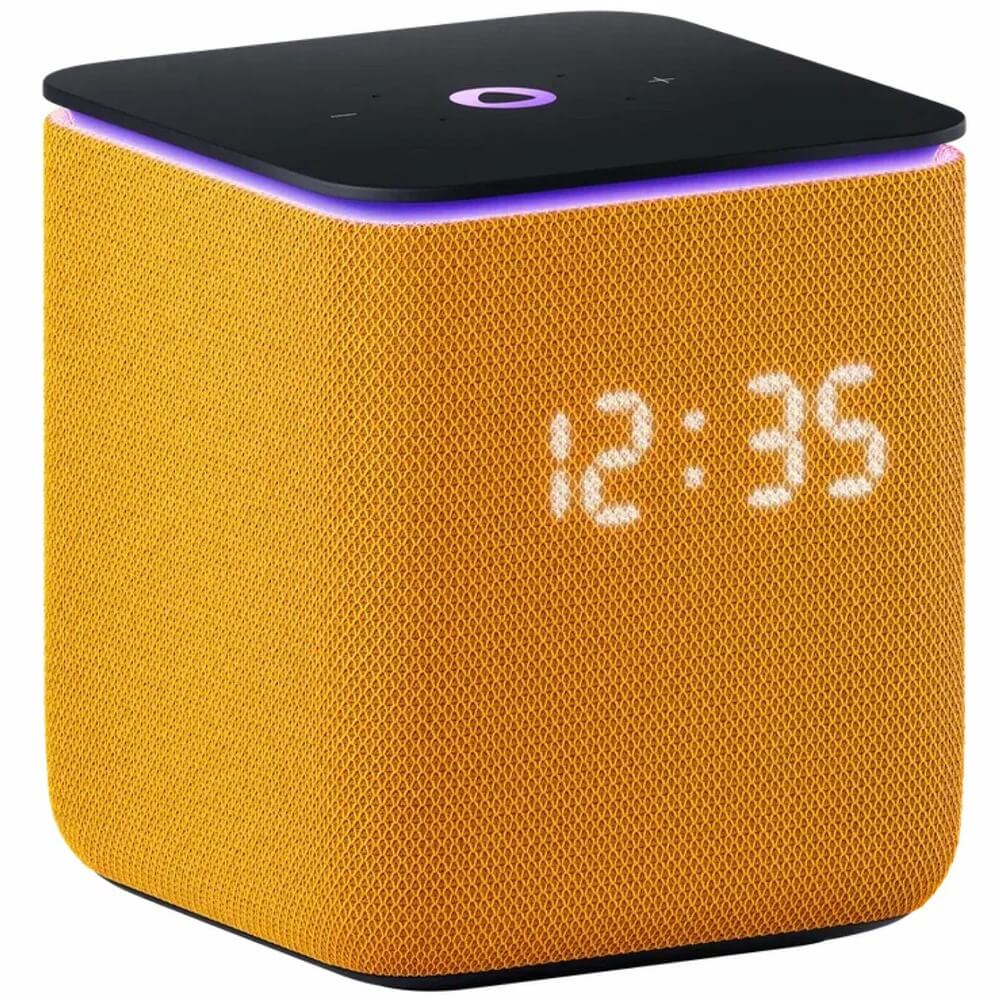 картинка Умная колонка Яндекс Станция Миди с Алисой, с Zigbee, 24 Вт, оранжевый от магазина Технолав
