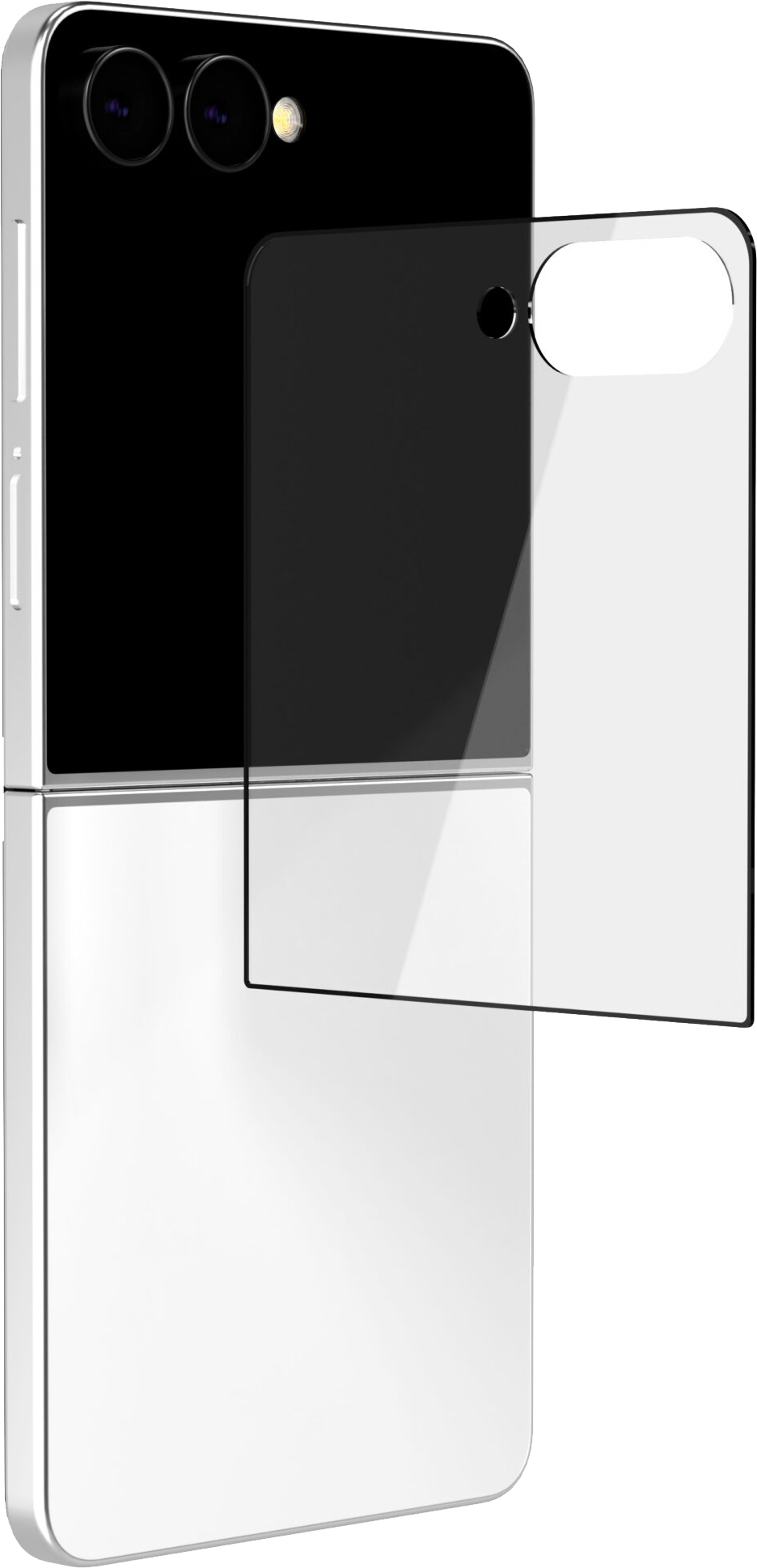 картинка Стекло защитное 2.5D VLP Premium Shield для Samsung Galaxy Z Flip7, с черной рамкой от магазина Технолав