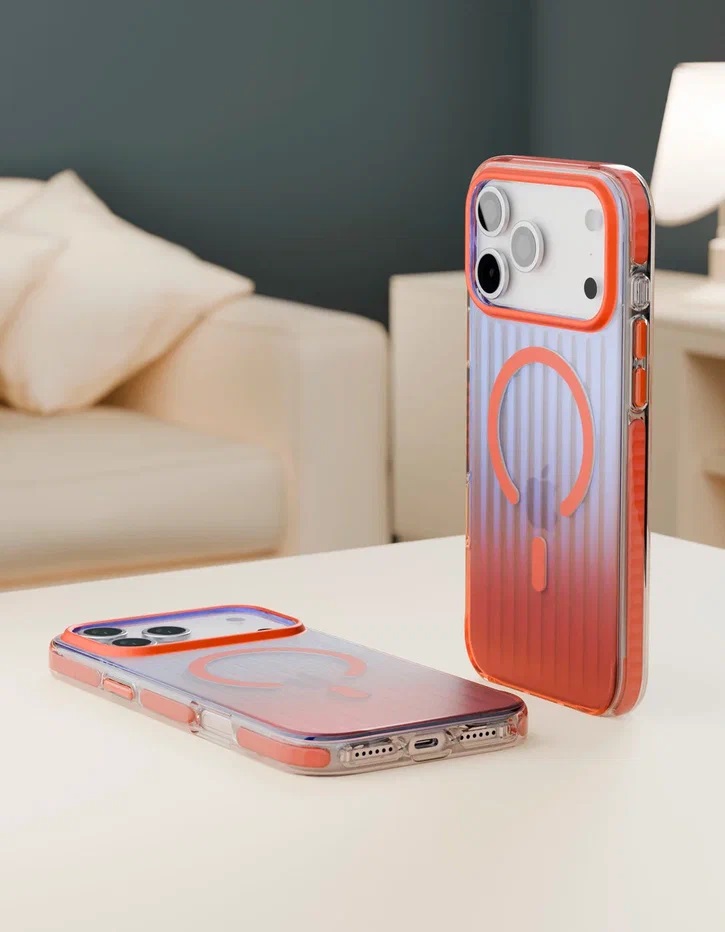 картинка Чехол защитный VLP Pulse Case с MagSafe для iPhone 17 Pro Max, оранжевый от магазина Технолав