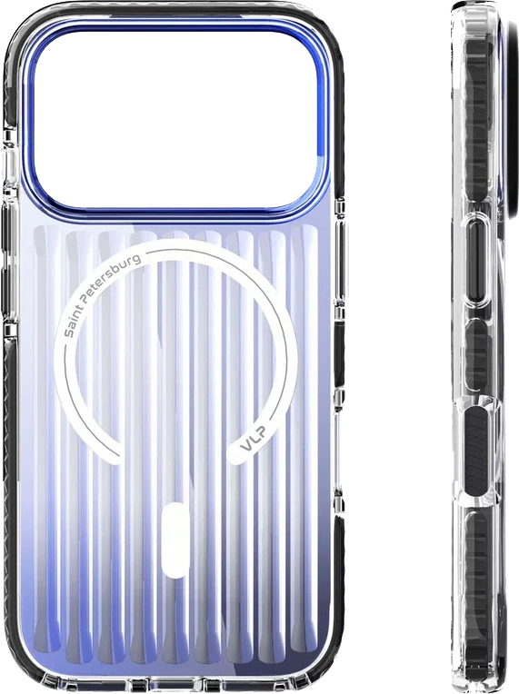 картинка Чехол защитный VLP Pulse Case с MagSafe для iPhone 17 Pro, черный от магазина Технолав