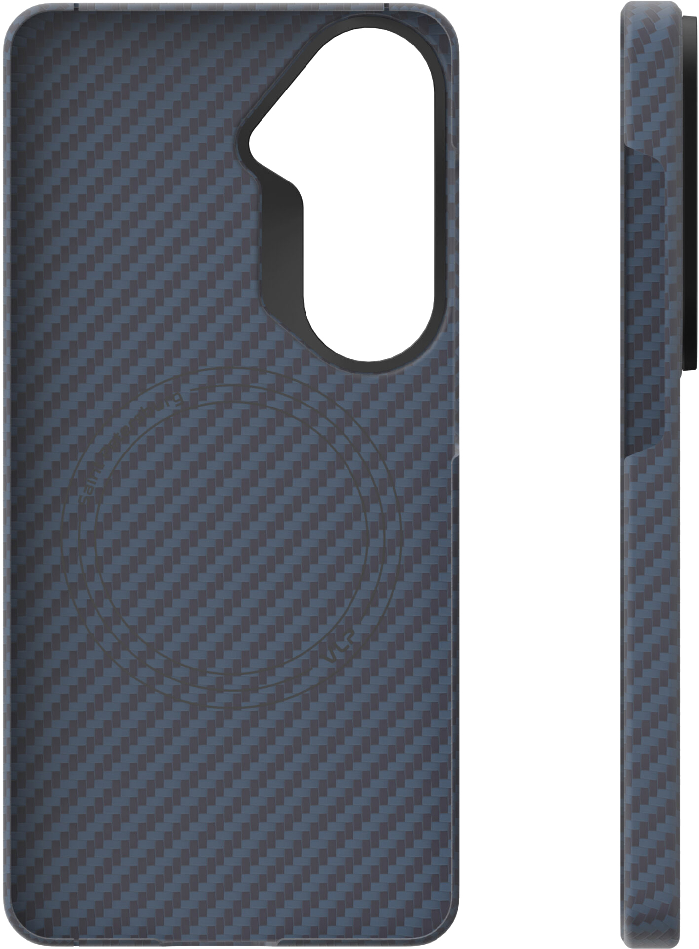 картинка Чехол защитный VLP Kevlar Case с MagSafe для Samsung Galaxy S26, синий от магазина Технолав