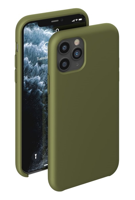 картинка Чехол Liquid Silicone Case для Apple iPhone 11 Pro (оливковый) от магазина Технолав