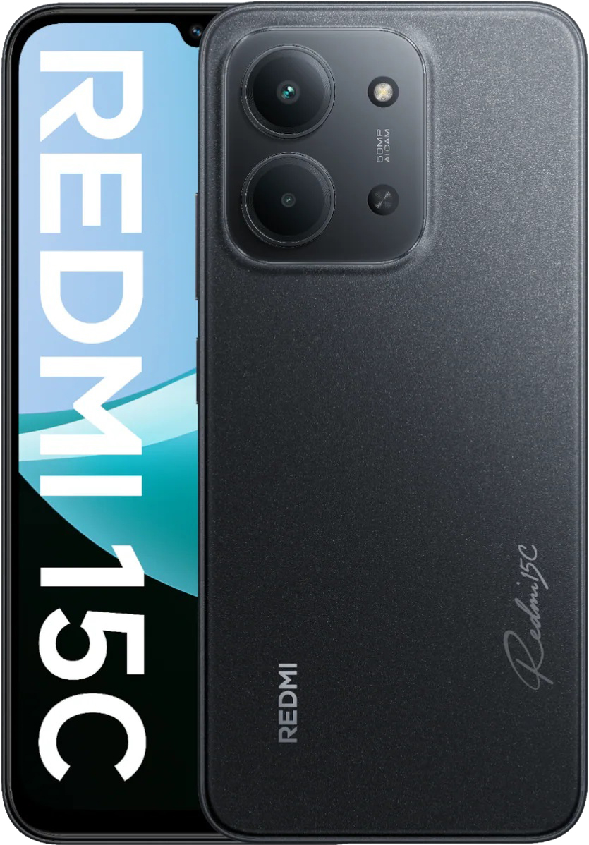 картинка Смартфон Xiaomi Redmi 15С 4/128GB Midnight Black (черный) от магазина Технолав