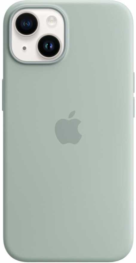 картинка Чехол силиконовый Apple MagSafe для iPhone 14 (нежный кактус) от магазина Технолав