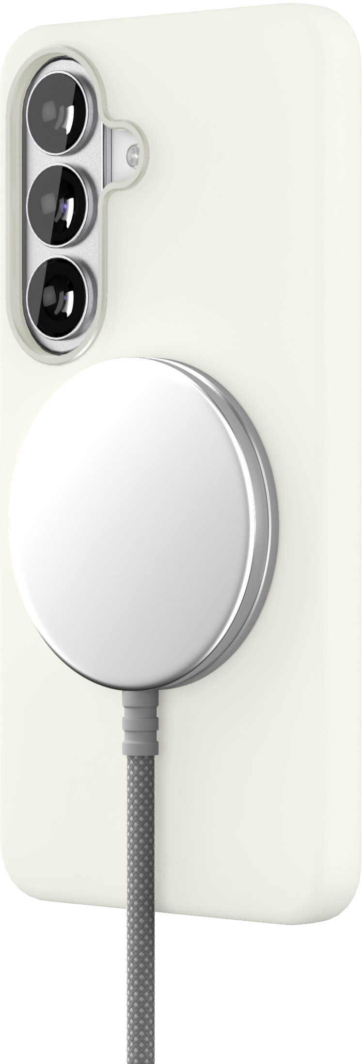 картинка Чехол защитный VLP Aster Pro Case с MagSafe для Samsung Galaxy S26, белый от магазина Технолав