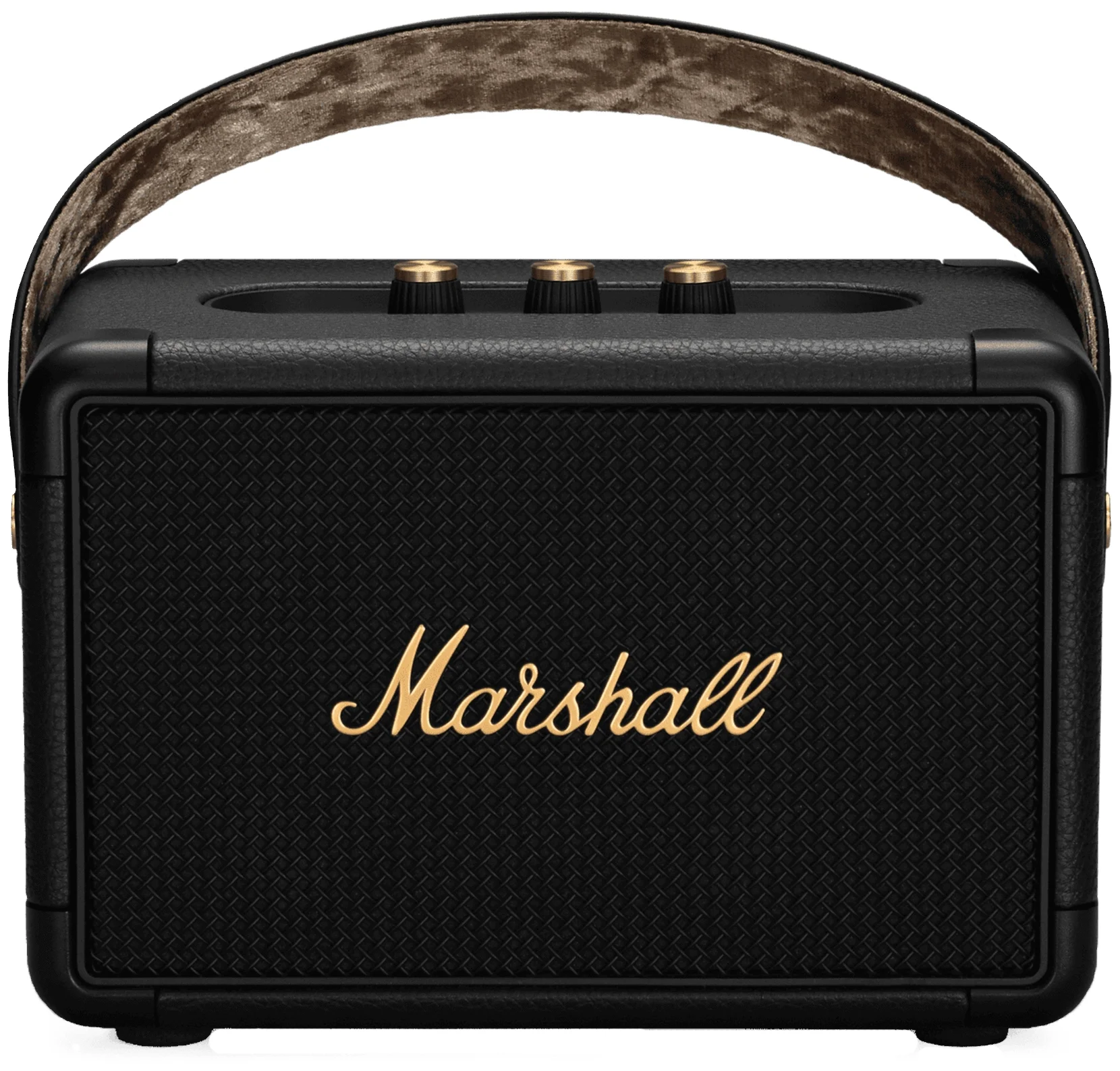 картинка Портативная акустика Marshall Kilburn II, 36 Вт, черный и латунный от магазина Технолав