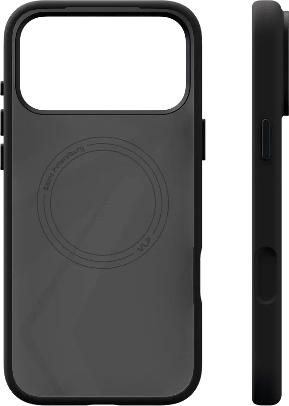 картинка Чехол защитный VLP Aster Pro Case с MagSafe для iPhone 17 Pro Max, черный от магазина Технолав