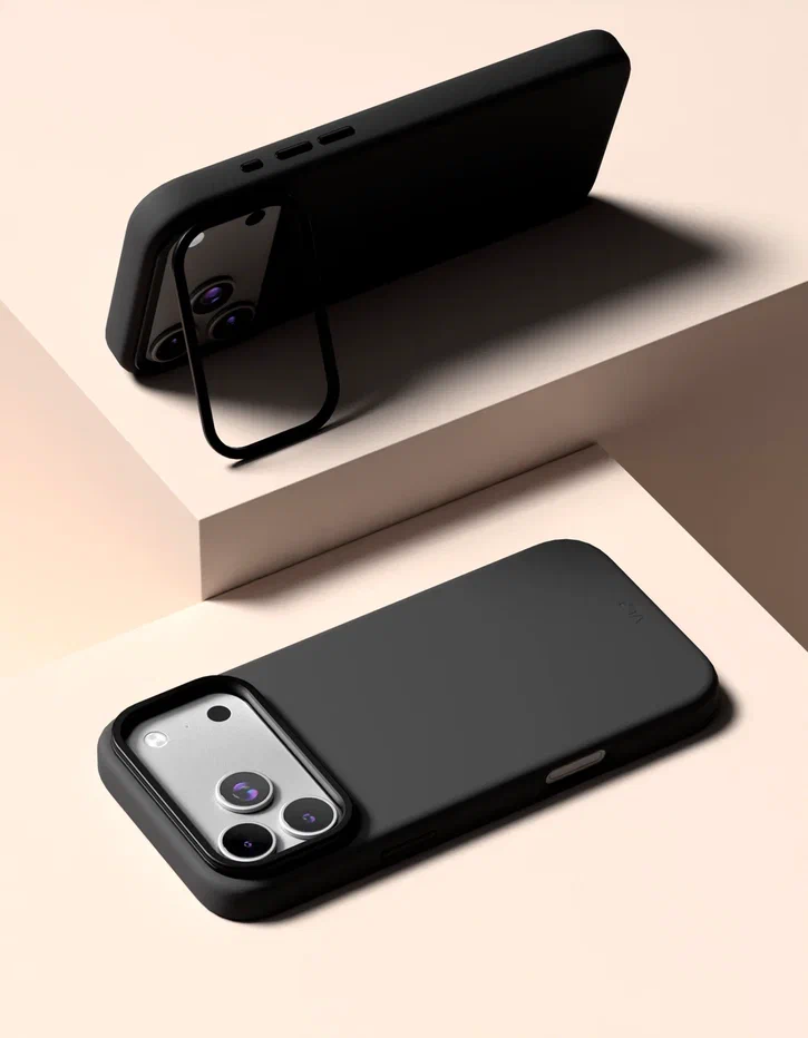 картинка Чехол защитный VLP Aster Pro Stand Case с MagSafe для iPhone 17 Pro Max, черный от магазина Технолав