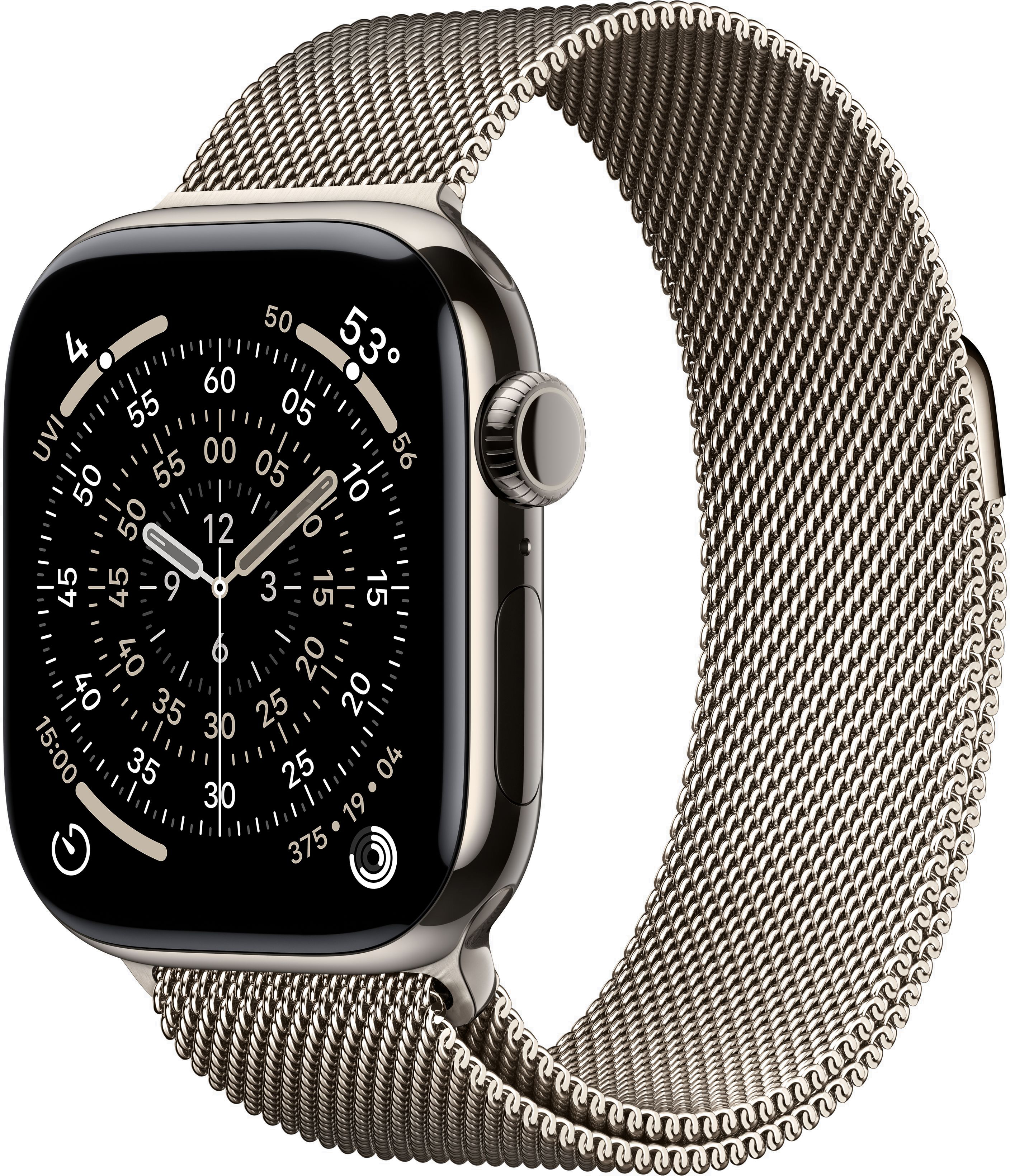 картинка Умные часы Apple Watch Series 11 42mm Natural Titanium Case with Natural Milanese Loop от магазина Технолав