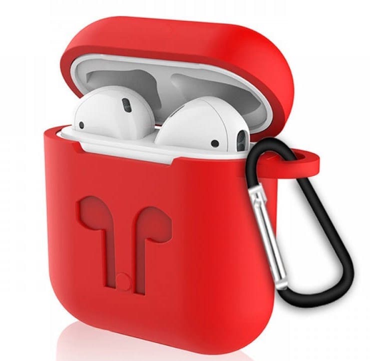 картинка Силиконовый чехол для Apple AirPods (красный) от магазина Технолав