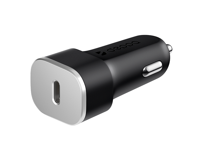 картинка Автомобильное зарядное устройство Deppa USB Type-C, Power Delivery, 18 Вт от магазина Технолав