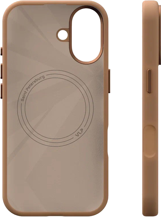 картинка Чехол защитный VLP Aster Pro Case с MagSafe для iPhone 17, коричневый от магазина Технолав