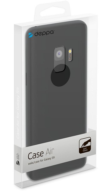 картинка Клип-кейс Deppa Air Case для Samsung Galaxy S9 (черный) от магазина Технолав