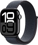 Apple Watch Series 10 42mm Jet Black Aluminum Case with Ink Sport Loop