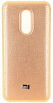Чехол-накладка с логотипом для Xiaomi Redmi 5 Plus (золотистый)