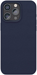 Чехол кожаный с MagSafe для iPhone 15 Pro Max, темно-синий