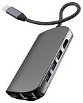 Адаптер VLP Infinity USB-C Hub 8 в 1, графит