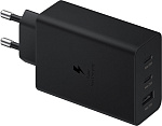 Сетевое зарядное устройство Samsung 65W Power Adapter Trio с кабелем, черный EP-T6530