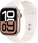 Apple Watch Series 10 46mm Rose Gold Aluminum Case with Light Blush Sport Band