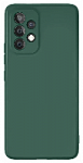 Чехол "vlp" Silicone case Soft Touch для Samsung Galaxy A53 5G, темно-зеленый