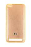 Чехол-накладка для Xiaomi Redmi 5A с логотипом (золотистый)
