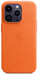 Чехол кожаный Apple MagSafe для iPhone 14 Pro (оранжевый)