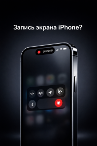 Как на Айфоне сделать запись экрана?