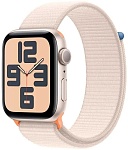 Apple Watch SE 2023 GPS 44mm Starlight Aluminium Case with Starlight Sport Loop (Сияющая звезда)