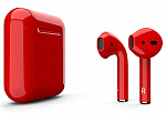 Наушники Apple AirPods 2 Color (без беспроводной зарядки чехла) красный глянец