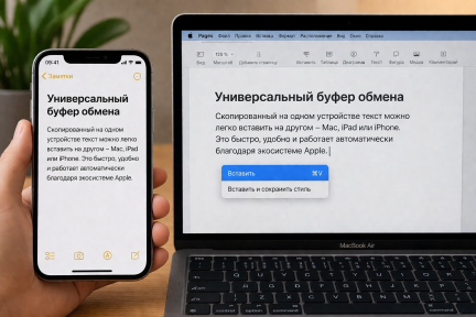 Универсальный буфер обмена Apple: как копировать на iPhone и вставлять на Mac