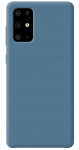 Чехол Liquid Silicone Case для Samsung Galaxy S20 Plus (синий)