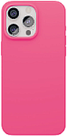 Чехол силиконовый Magsafe для iPhone 15 Pro, неоновый розовый