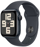 Apple Watch SE 2024 44mm Midnight Aluminum Case with Midnight Sport Band