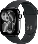 Умные часы Apple Watch Series 11 42mm Jet Black Aluminum Case with Black Sport Band