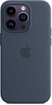 Чехол силиконовый Apple MagSafe для iPhone 14 Pro (темно-синий)