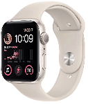 Apple Watch Series SE 2022, 40mm Starlight Aluminium Case with Sport Band Starlight (сияющая звезда), размер S/M