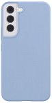 Чехол защитный “vlp” Silicone case Soft Touch для Samsung S22, серо-голубой