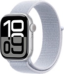 Apple Watch Series 10 46mm Silver Aluminum Case with Blue Cloud Sport Loop