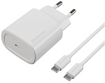 Сетевое зарядное устройство Breaking WC15, USB-C, PD 25W, 3A + кабель USB-C - USB-C, белый