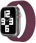 Ремешок нейлоновый плетёный “vlp” для Apple Watch 44/45 L/XL 2шт (марсала)